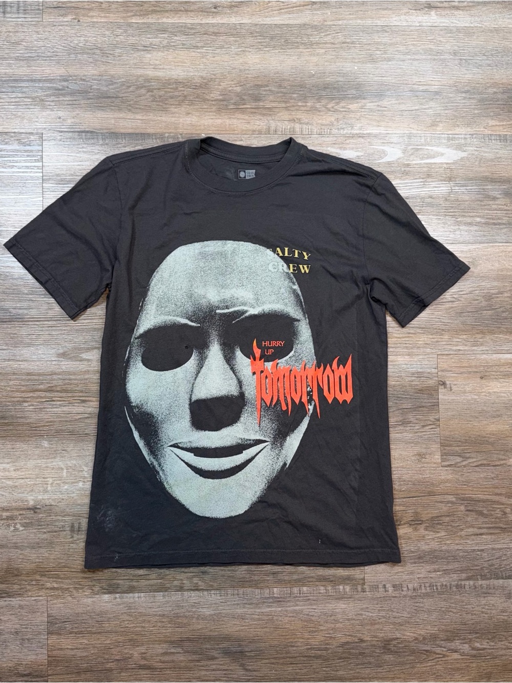 Salty Crew Shirt Mens Large Special Edition w/The Weekend Hurry Up Tomorrow Mask
